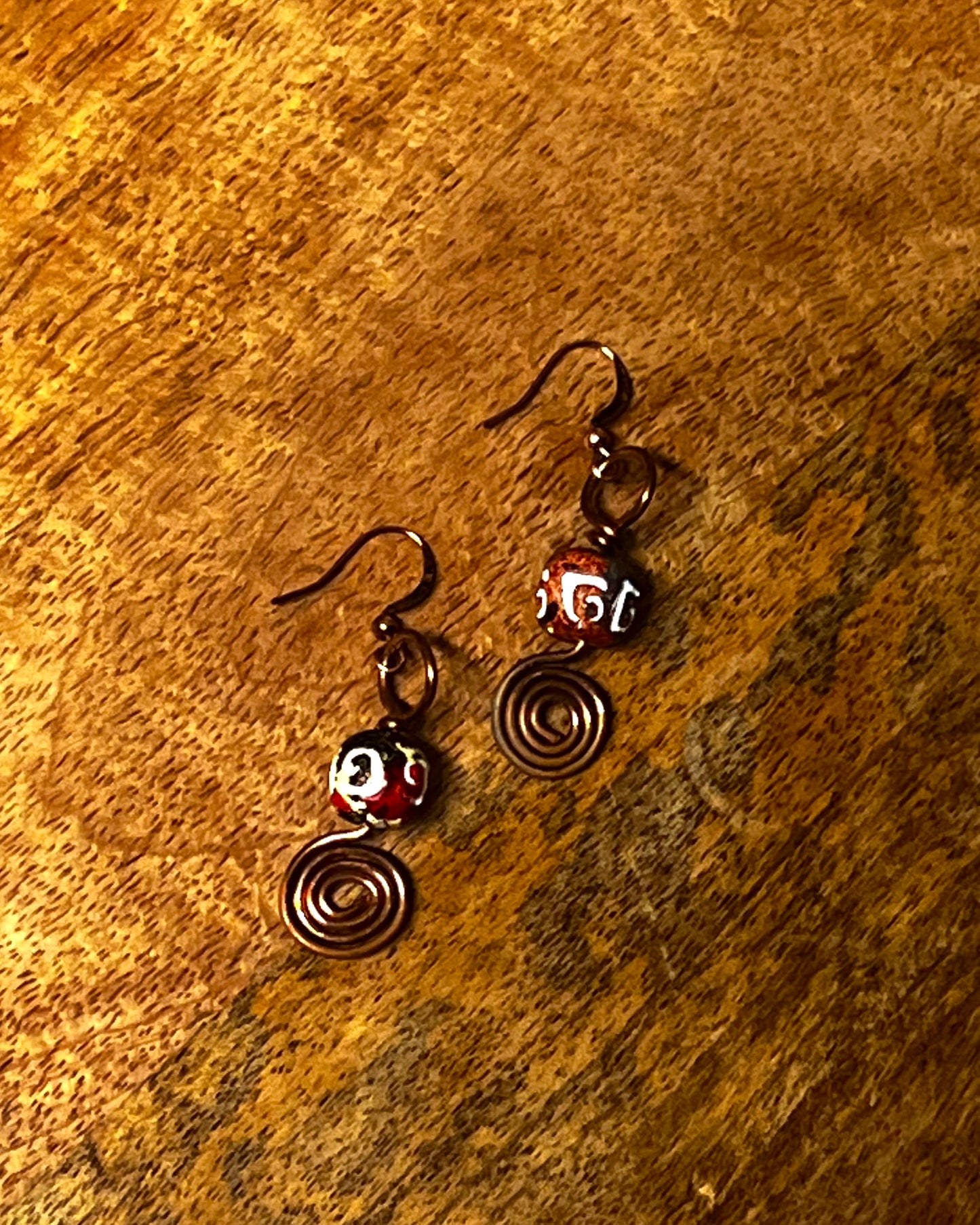 Spiral Bead Earring