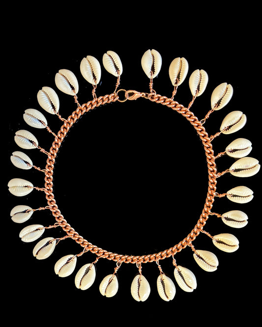 Cowrie Charm Choker