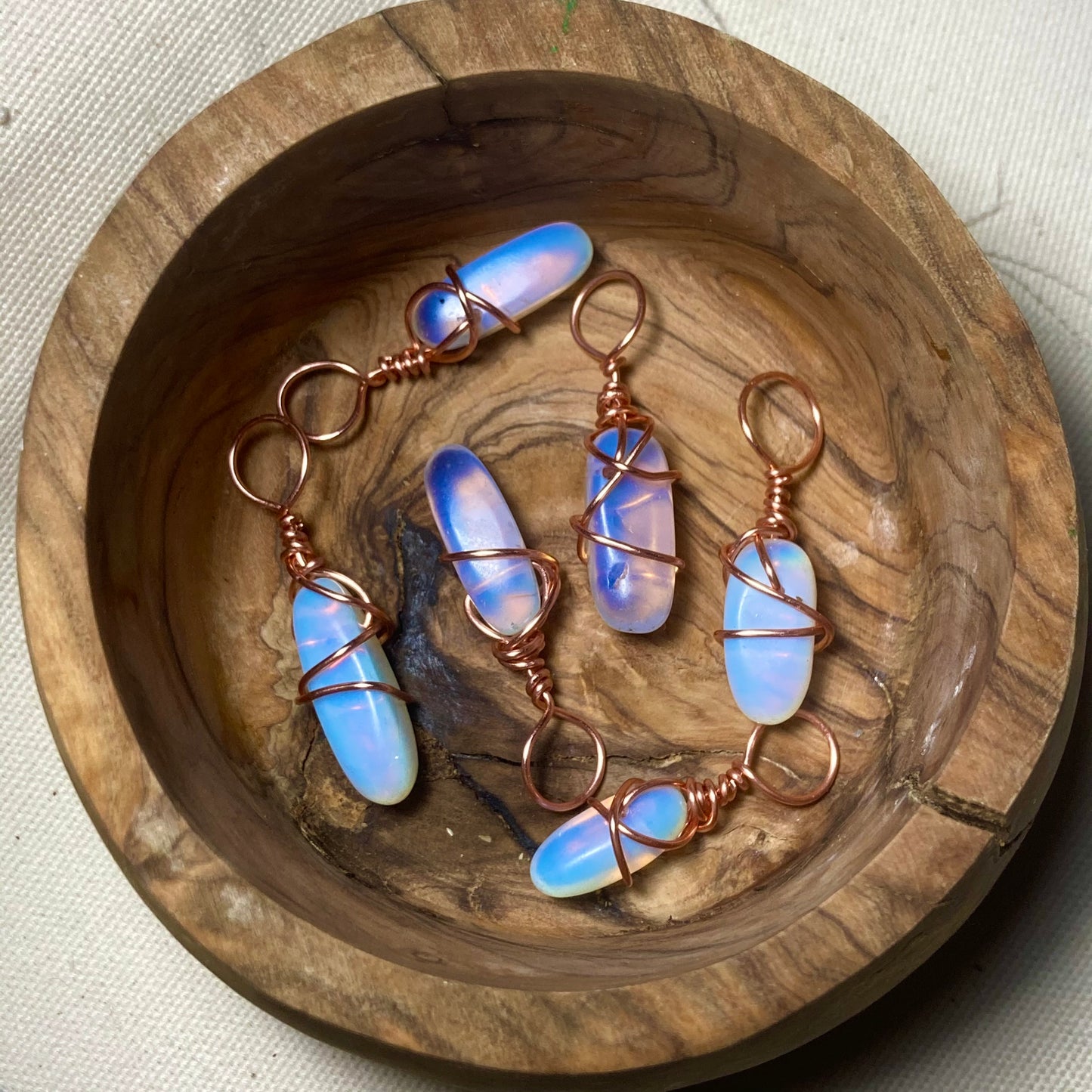 Opal Hair Charms