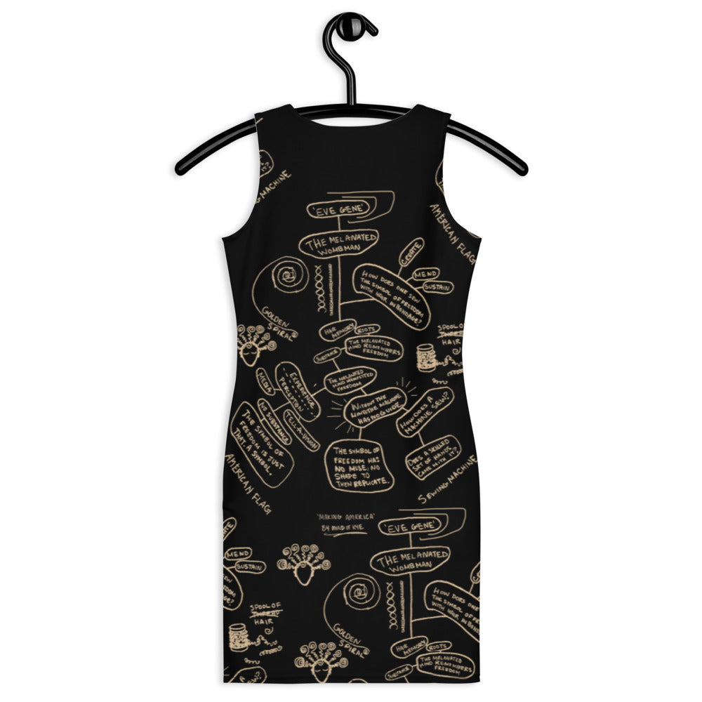 Black Making America Bodycon Dress