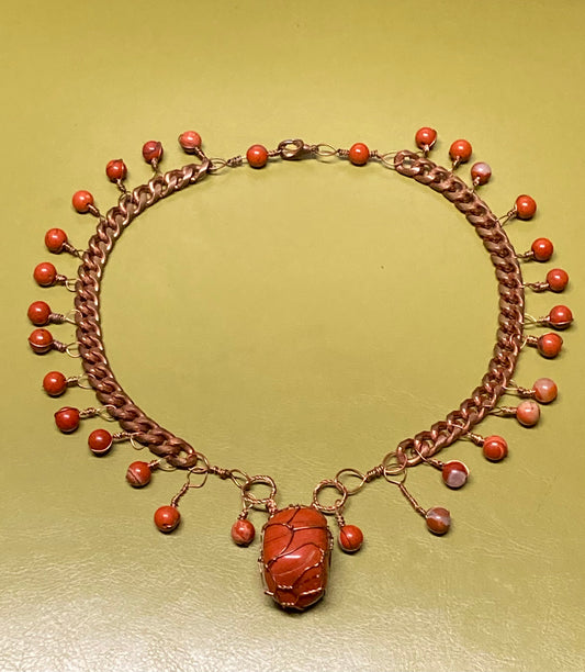 Red Jasper Neck Chain