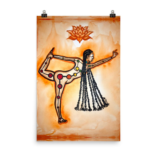 Healing Sacral Chakra Flow Poster