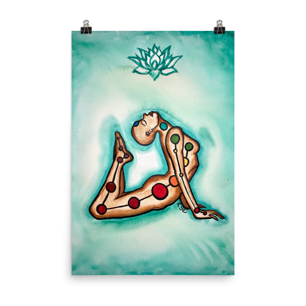 Healing Throat Chakra Flow Poster