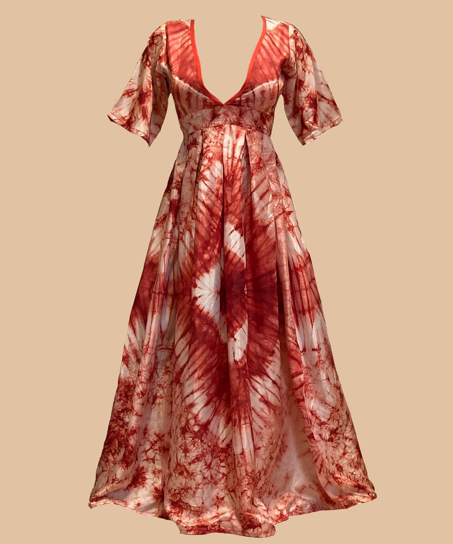 Red Tie Dye Dress