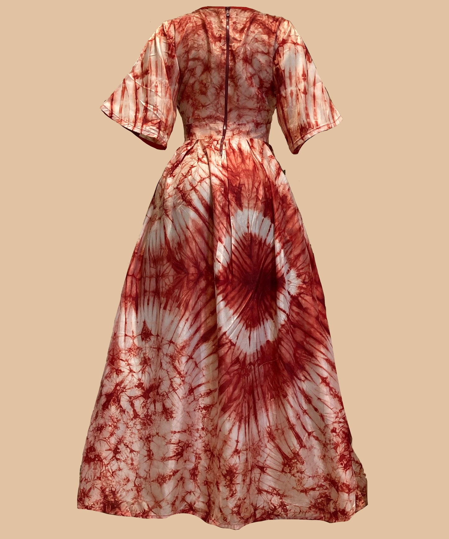 Red Tie Dye Dress