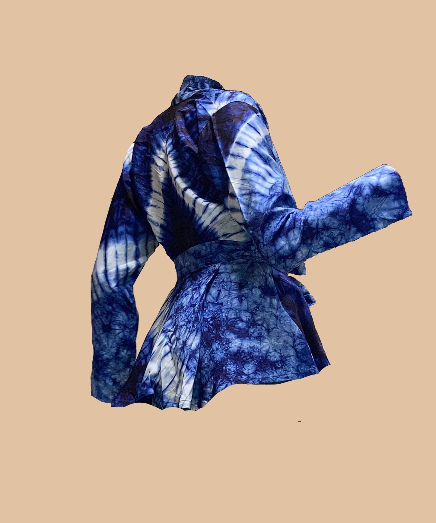 Blue Tie Dye Wrap